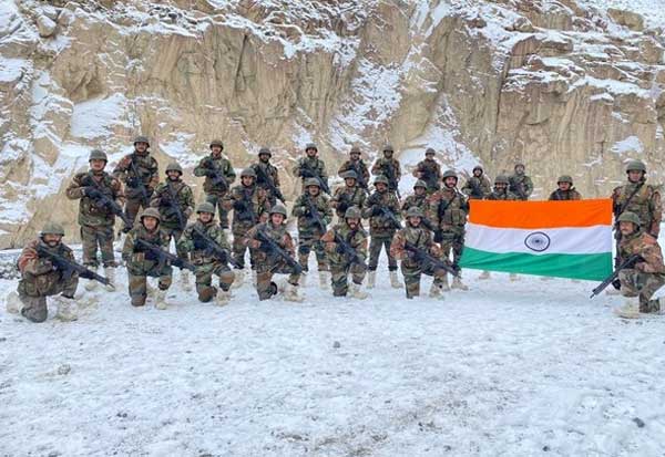 Indian Army, unfurl, national flag ,Galwan valley , New Year