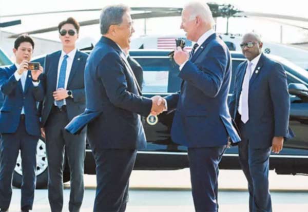  Biden vows to deepen US-South Korea ties in first Asia stop 