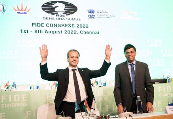 FIDE, Viswanathan Anand, Deputy President, பிடே, சர்வதேச செஸ் கூட்டமைப்பு, துணை தலைவர், விஸ்வநாதன் ஆனந்த்