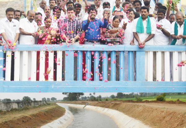 Opening of Vidur Dam for irrigation   பாசனத்திற்காக வீடூர் அணை திறப்பு 