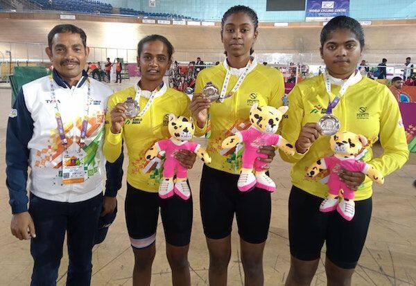 Tamil Nadu wins in Gallo India Youth Cycling Championship; Coimbatore player Tamilarasi is amazing   கேலோ இந்தியா யூத் சைக்கிளிங் போட்டியில் தமிழகம் வெள்ளி; கோவை வீராங்கனை தமிழரசி அசத்தல் 