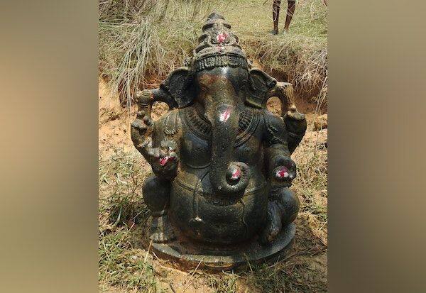 Discovery of Pillaiyar idol    பிள்ளையார்  சிலை  கண்டெடுப்பு