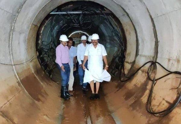 Water Treatment Pipeline Version Ministerial Inspection at Poontamalli   குடிநீர் சுத்திகரிப்பு குழாய் பதிப்பு பூந்தமல்லியில் அமைச்சர் ஆய்வு