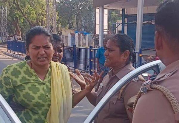 Bail Intimidation: Female Ins., Arrested   ஜாமினில் வந்து மிரட்டல்: பெண் இன்ஸ்., கைது