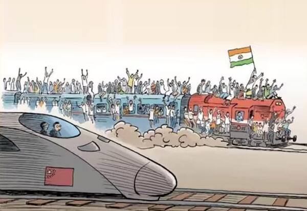 German magazine Cartoon: strong opposition in India   ஜெர்மன் பத்திரிகை கார்ட்டூன்: இந்தியாவில் கடும் எதிர்ப்பு