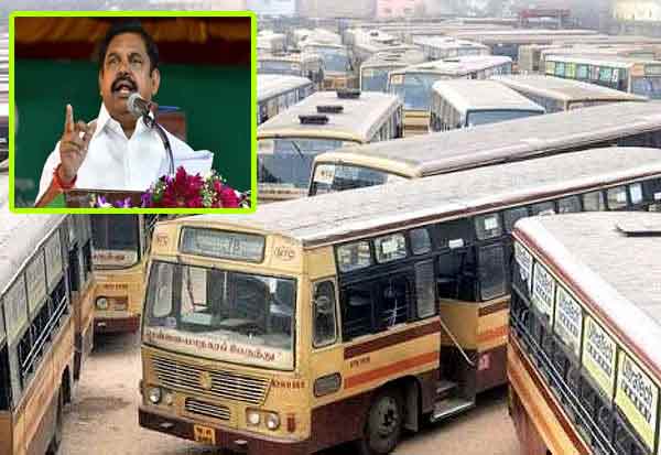 Reduction in number of government buses: Palaniswami alleges   அரசு பஸ்களின் எண்ணிக்கை குறைப்பு: பழனிசாமி குற்றச்சாட்டு