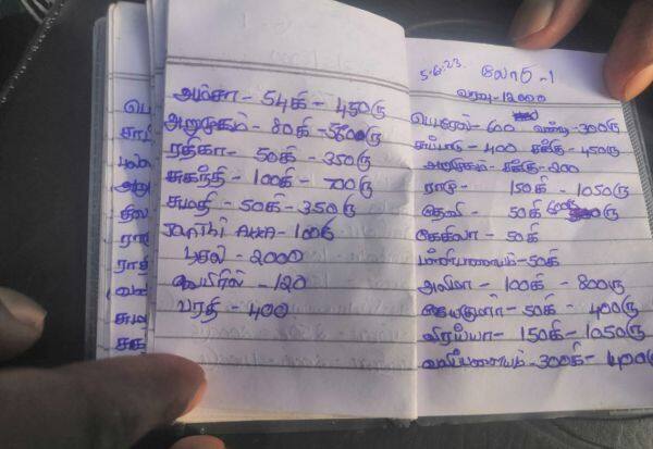 Details of rice smuggling in survivors diary   தப்பிய நபர் டைரியில் அரிசி கடத்தல் விபரம்