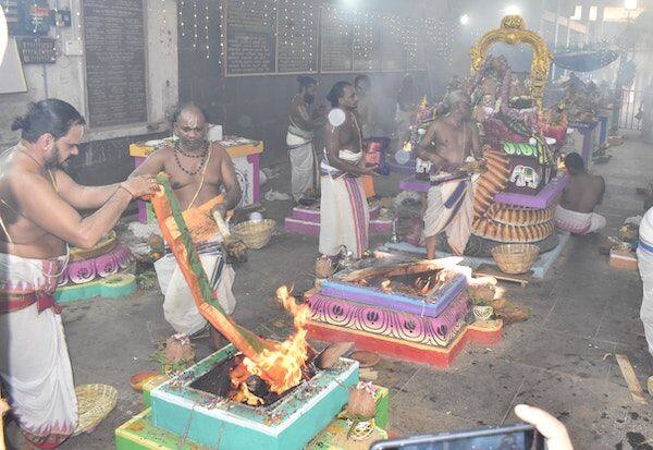  Balalayam in Thiruvanthipuram temple   திருவந்திபுரம் கோவிலில் பாலாலயம்