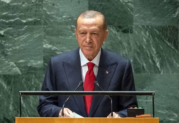 Turkish President Raises Kashmir Issue During UN General Assembly Address ஐ.நா., சபையில் காஷ்மீர் விவகாரத்தில் மீண்டும் தலையிட்ட துருக்கி அதிபர்