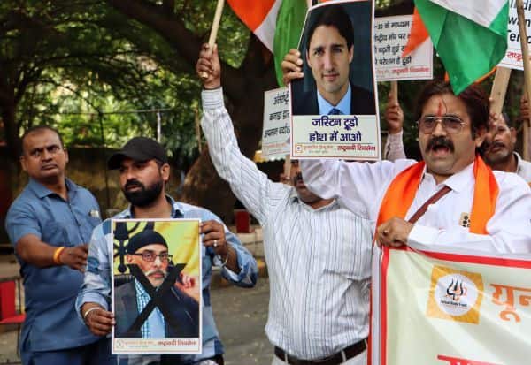 Khalistan Leader Hardeep Singh Nijjar Shot Dead in Canada: Indian Agents Deny Involvement, Hindu Front Protests against Justin Trudeau