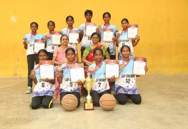  State Basketball Tournament Lady Sivasamy School Champion    மாநில கூடைப்பந்து போட்டி  லேடி சிவசாமி பள்ளி சாம்பியன்