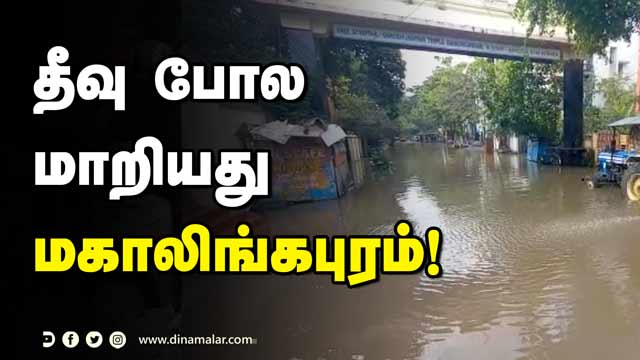 தீவு போல மாறியது மகாலிங்கபுரம்! | Chennai Mahalingapuram Flood | Ayyapan Temple | Dinamalar