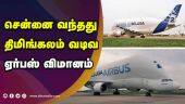 சென்னை வந்தது திமிங்கலம் வடிவ ஏர்பஸ் விமானம் | Airbus Beluga cargo plane lands at Chennai airport