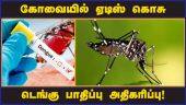 கோவையில் ஏடிஸ் கொசு டெங்கு பாதிப்பு அதிகரிப்பு! | Aedes  | Mosquito | Dengue