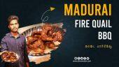 காடை பார்பிக்யூ | Madurai Fire Quail BBQ | Tamilnadu Street food | Madurai