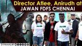 Director Atlee , Anirudh at Jawan Fdfs Chennai