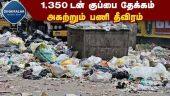 கோவை மாநகராட்சி துாய்மை பணியாளர்கள் மும்முரம் | 1350 Tons of garbage clearing work intensity