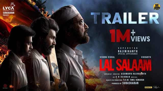 LAL SALAAM - Trailer | Superstar Rajinikanth | Aishwarya | Vishnu Vishal| Vikranth| AR Rahman| Lyca